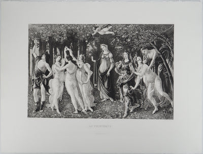 Sandro BOTTICELLI : Sandro BOTTICELLI (1445-1510), Gravure originale (photo de détail 2) - Crédit photo : Galerie Art.Paris