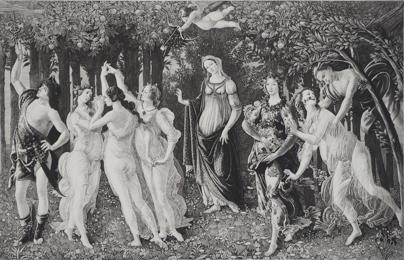Sandro BOTTICELLI : Sandro BOTTICELLI (1445-1510), Gravure originale (vue générale) - Crédit photo : Galerie Art.Paris