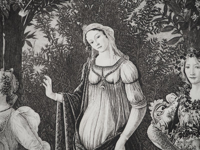 Sandro BOTTICELLI : Sandro BOTTICELLI (1445-1510), Gravure originale (photo de détail 4) - Crédit photo : Galerie Art.Paris