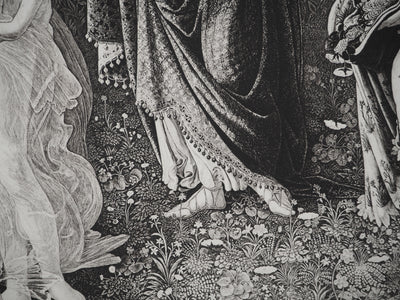 Sandro BOTTICELLI : Sandro BOTTICELLI (1445-1510), Gravure originale (photo de détail 5) - Crédit photo : Galerie Art.Paris