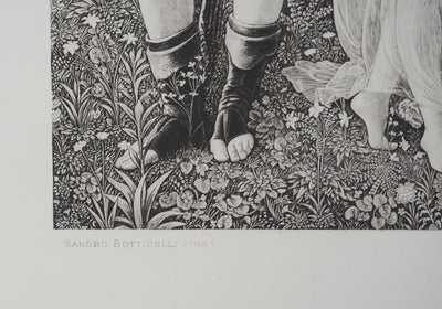 Sandro BOTTICELLI : Sandro BOTTICELLI (1445-1510), Gravure originale (photo de détail 3) - Crédit photo : Galerie Art.Paris