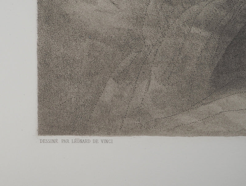 Leonard DE VINCI : Portrait d’Isabelle d’Este, Gravure originale (photo de détail 9) - Crédit photo : Galerie Art.Paris