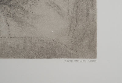 Leonard DE VINCI : Portrait d’Isabelle d’Este, Gravure originale (photo de détail 8) - Crédit photo : Galerie Art.Paris