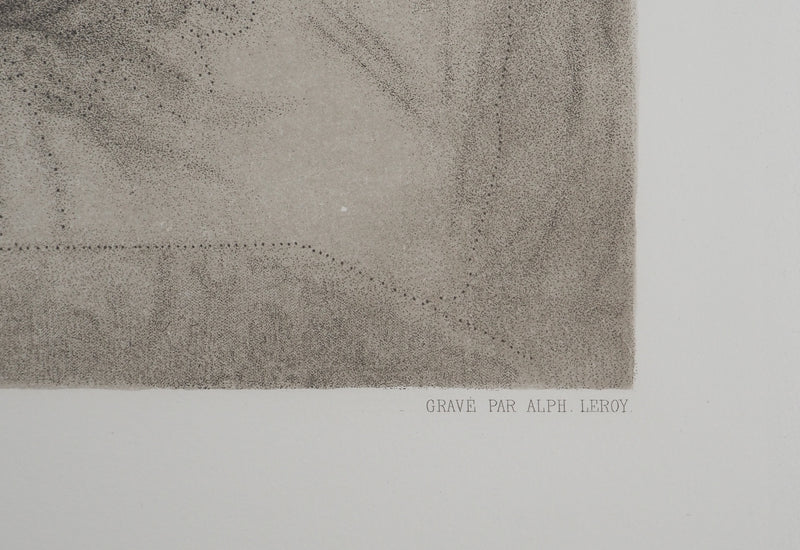 Leonard DE VINCI : Portrait d’Isabelle d’Este, Gravure originale (photo de détail 8) - Crédit photo : Galerie Art.Paris