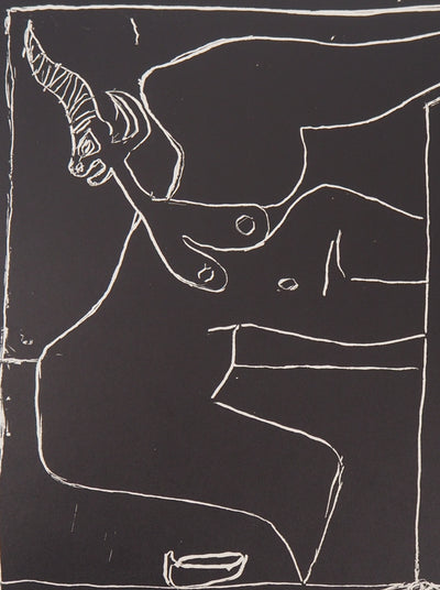 LE CORBUSIER : Nu et Taureau, Lithographie originale (photo de détail 4) - Crédit photo : Galerie Art.Paris
