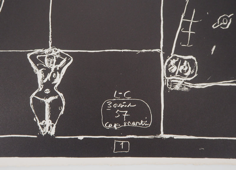 LE CORBUSIER : Nu et Taureau, Lithographie originale (photo de détail 2) - Crédit photo : Galerie Art.Paris