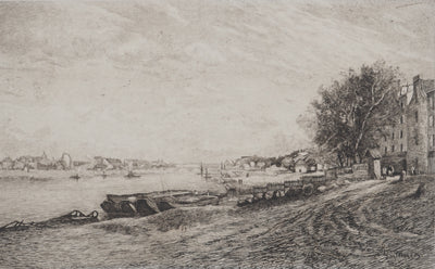 Antoine GUILLEMET : Le port, Héliogravure originale (photo de détail 3) - Crédit photo : Galerie Art.Paris