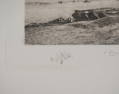 Antoine GUILLEMET : Le port, Héliogravure originale (photo de détail 6) - Crédit photo : Galerie Art.Paris