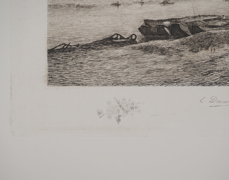 Antoine GUILLEMET : Le port, Héliogravure originale (photo de détail 6) - Crédit photo : Galerie Art.Paris