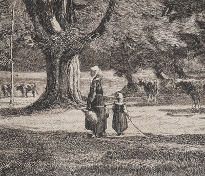 Camille BERNIER : Paysage de campagne, Héliogravure originale (photo de détail 4) - Crédit photo : Galerie Art.Paris