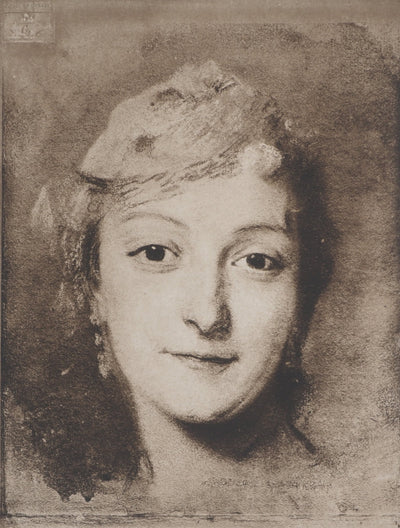 Maurice Quentin DE LA TOUR : Portrait de Mademoiselle Fel, Héliogravure originale (photo de détail 3) - Crédit photo : Galerie Art.Paris