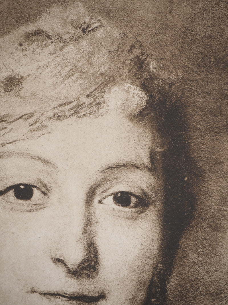 Maurice Quentin DE LA TOUR : Portrait de Mademoiselle Fel, Héliogravure originale (photo de détail 4) - Crédit photo : Galerie Art.Paris