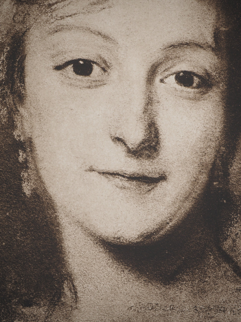 Maurice Quentin DE LA TOUR : Portrait de Mademoiselle Fel, Héliogravure originale (photo de détail 5) - Crédit photo : Galerie Art.Paris
