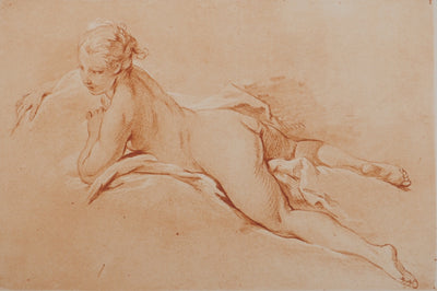 François BOUCHER : Nu allongé, Héliogravure originale (photo de détail 2) - Crédit photo : Galerie Art.Paris
