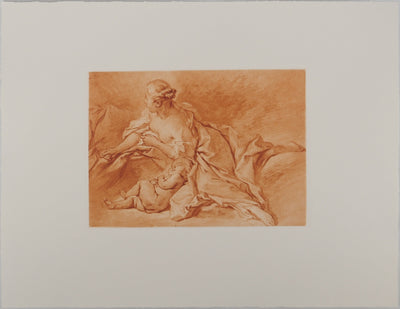 François BOUCHER : La mère et l'enfant, Héliogravure originale (vue générale) - Crédit photo : Galerie Art.Paris