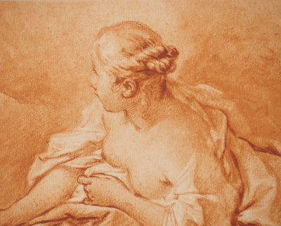 François BOUCHER : La mère et l'enfant, Héliogravure originale (photo de détail 3) - Crédit photo : Galerie Art.Paris