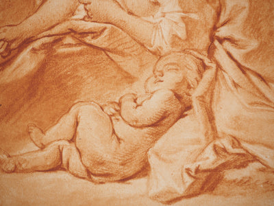 François BOUCHER : La mère et l'enfant, Héliogravure originale (photo de détail 4) - Crédit photo : Galerie Art.Paris