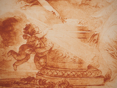 François BOUCHER : Les anges, Héliogravure originale (photo de détail 4) - Crédit photo : Galerie Art.Paris