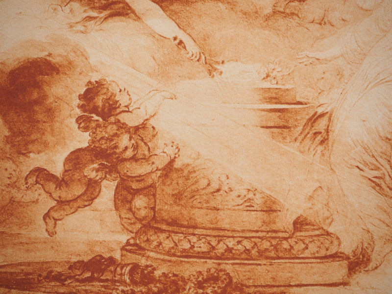 François BOUCHER : Les anges, Héliogravure originale (photo de détail 4) - Crédit photo : Galerie Art.Paris