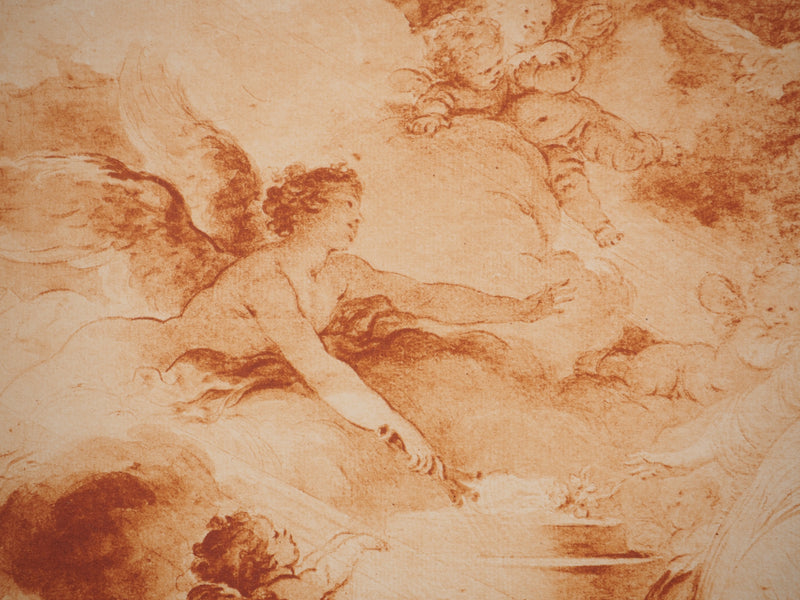 François BOUCHER : Les anges, Héliogravure originale (photo de détail 5) - Crédit photo : Galerie Art.Paris