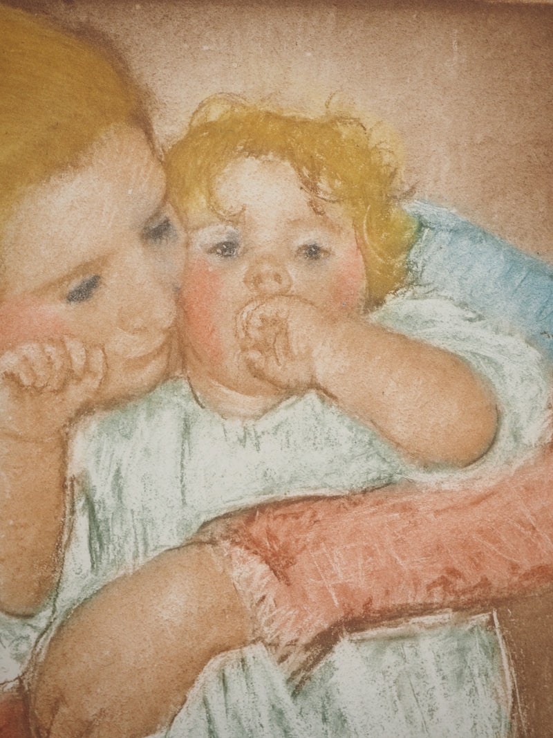 Mary CASSATT : Amour maternel, Gravure originale (photo de détail 5) - Crédit photo : Galerie Art.Paris