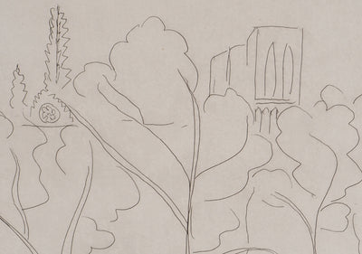 Henri MATISSE : Notre Dame à travers les arbres, Gravure originale (photo de détail 4) - Crédit photo : Galerie Art.Paris