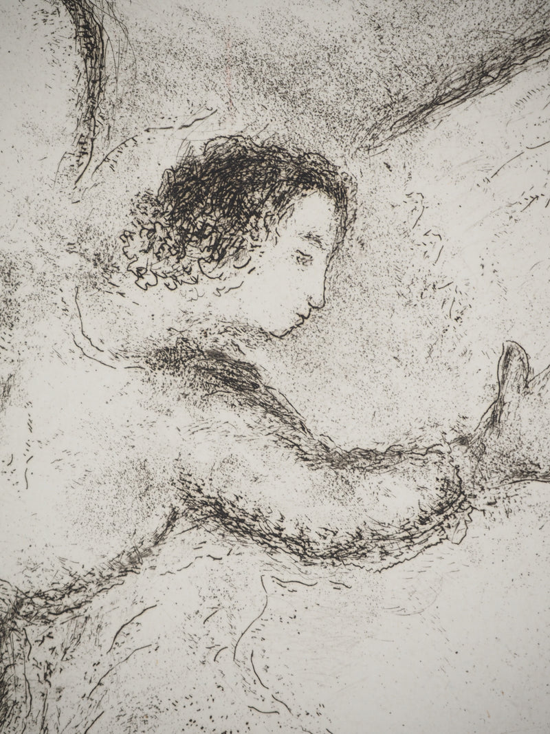 Marc CHAGALL : Samuel appelé par Dieu, c, Gravure originale (photo de détail 4) - Crédit photo : Galerie Art.Paris