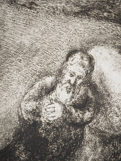 Marc CHAGALL : Samuel appelé par Dieu, c, Gravure originale (photo de détail 5) - Crédit photo : Galerie Art.Paris