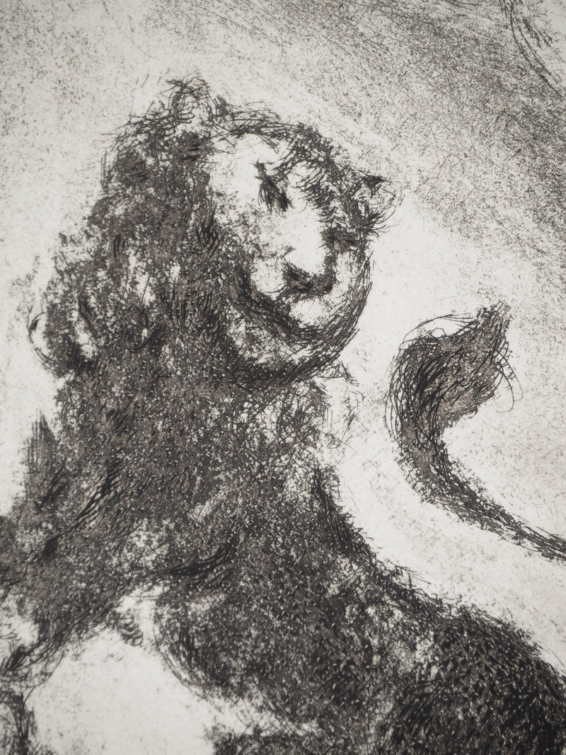 Marc CHAGALL : David et le lion, c, Gravure originale (photo de détail 4) - Crédit photo : Galerie Art.Paris