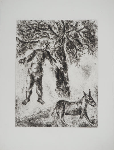 Marc CHAGALL : Fin d'Absalon, c, Gravure originale (vue générale) - Crédit photo : Galerie Art.Paris