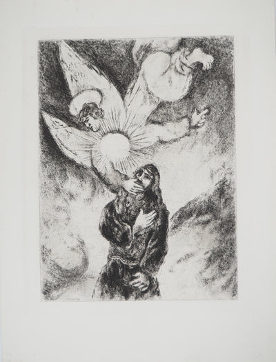 Marc CHAGALL : Vocation de Jérémie, c, Gravure originale (vue générale) - Crédit photo : Galerie Art.Paris