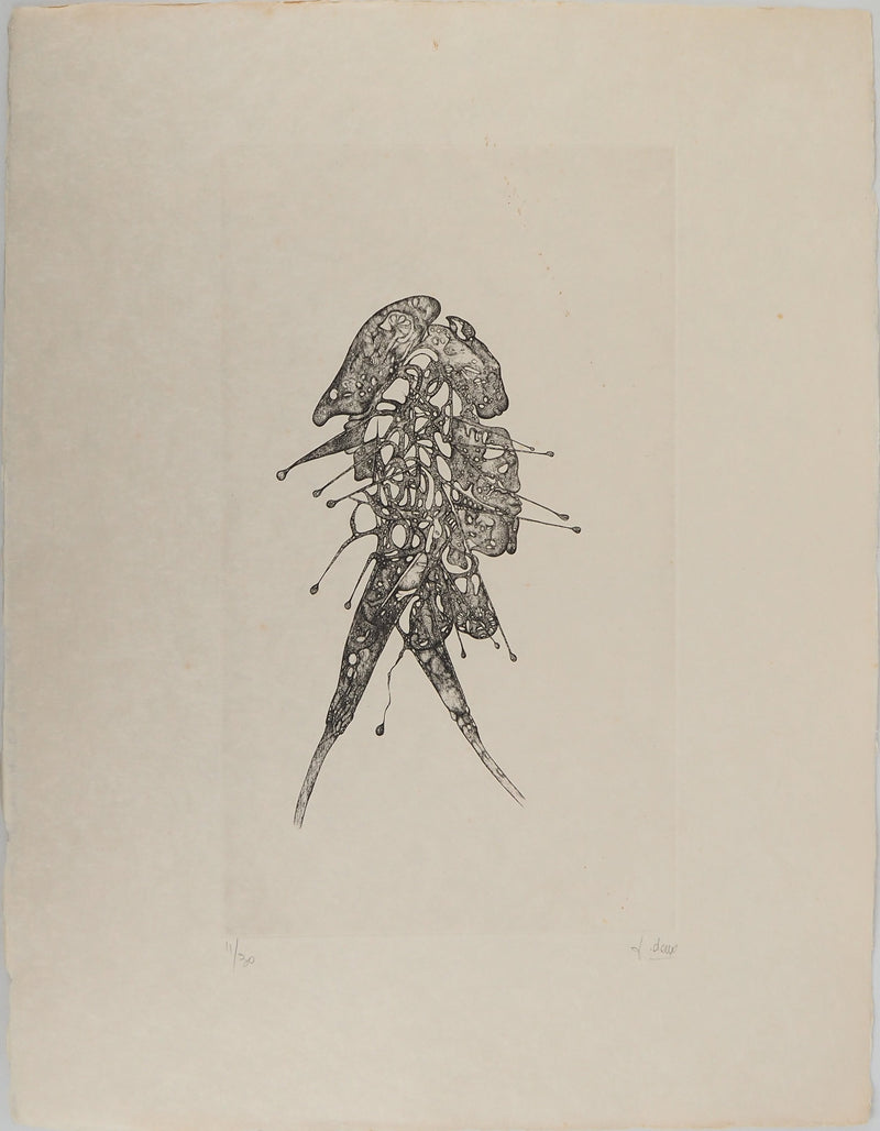 Fred DEUX : Fou, Gravure originale (vue générale) - Crédit photo : Galerie Art.Paris