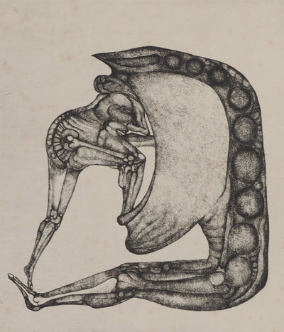 Fred DEUX : L'avaleur, Gravure originale (photo de détail 3) - Crédit photo : Galerie Art.Paris