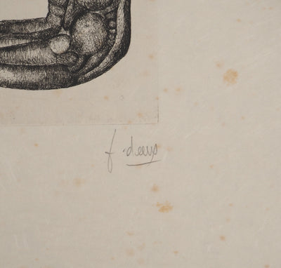 Fred DEUX : L'avaleur, Gravure originale (photo de détail 2) - Crédit photo : Galerie Art.Paris