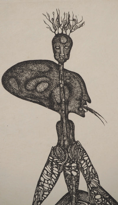 Fred DEUX : Débandement, Gravure originale (photo de détail 4) - Crédit photo : Galerie Art.Paris