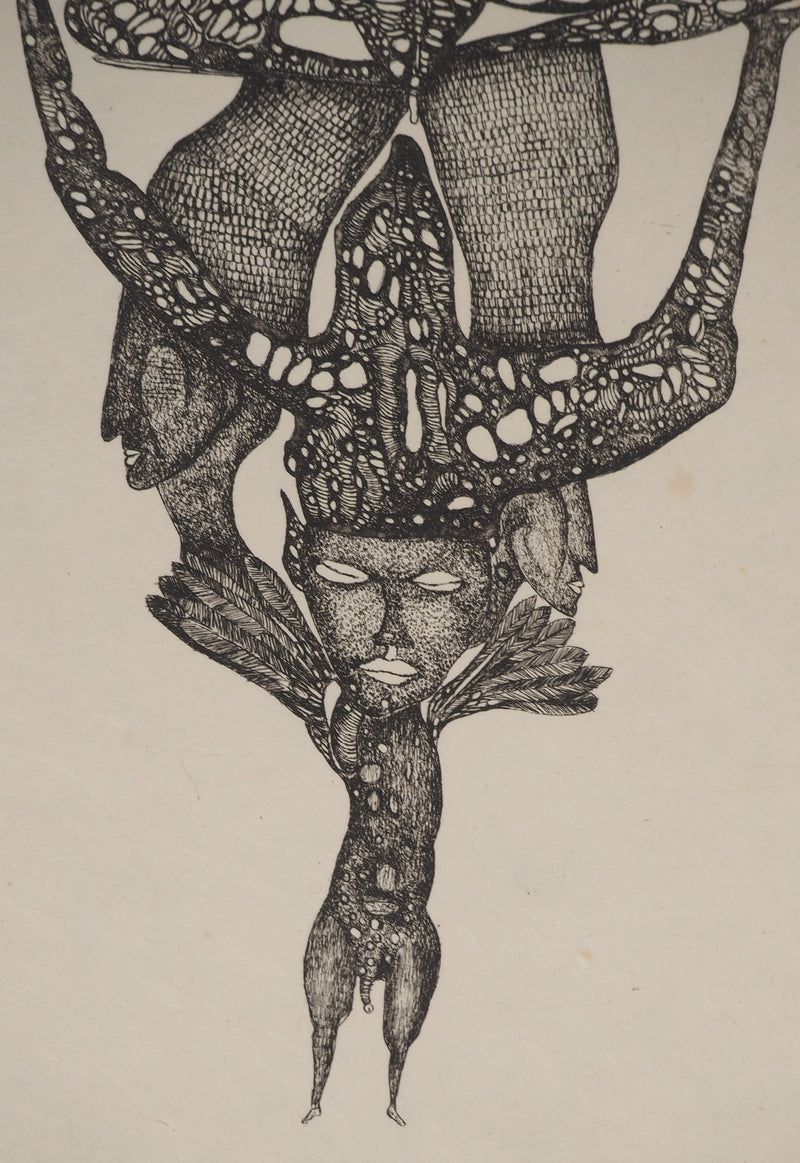 Fred DEUX : Débandement, Gravure originale (photo de détail 5) - Crédit photo : Galerie Art.Paris