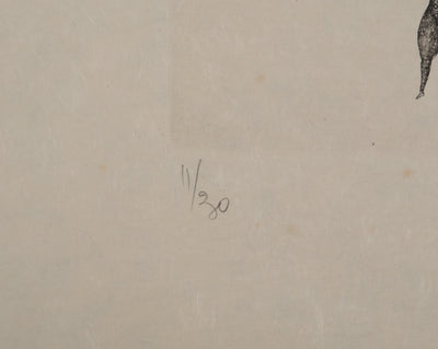 Fred DEUX : Débandement, Gravure originale (photo de détail 6) - Crédit photo : Galerie Art.Paris