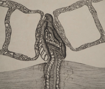 Fred DEUX : Blessure, Gravure originale (photo de détail 5) - Crédit photo : Galerie Art.Paris