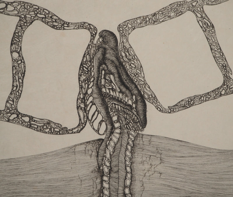 Fred DEUX : Blessure, Gravure originale (photo de détail 5) - Crédit photo : Galerie Art.Paris
