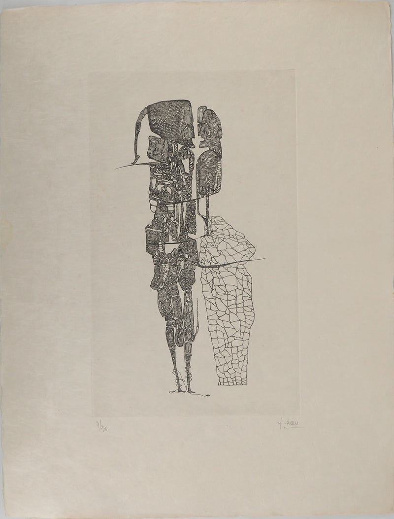 Fred DEUX : Soutane des envies, Gravure originale (vue générale) - Crédit photo : Galerie Art.Paris