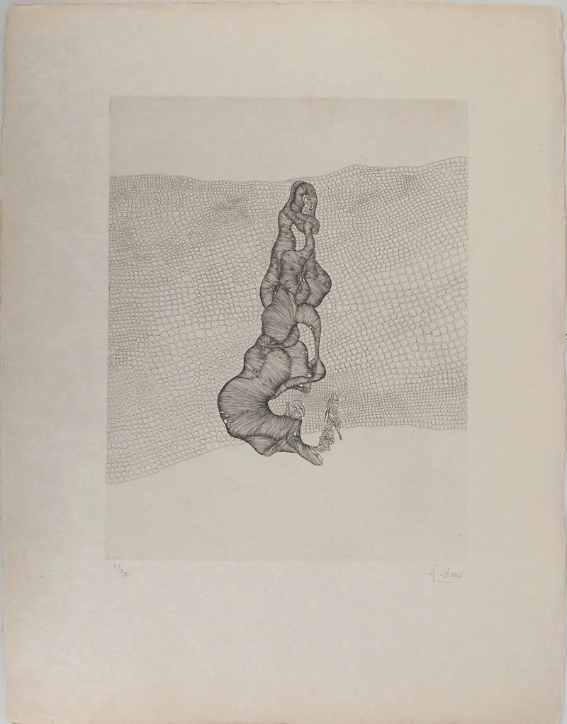 Fred DEUX : La forme, Gravure originale (vue générale) - Crédit photo : Galerie Art.Paris