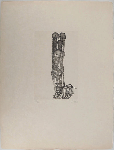 Fred DEUX : Parade interne, Gravure originale (vue générale) - Crédit photo : Galerie Art.Paris