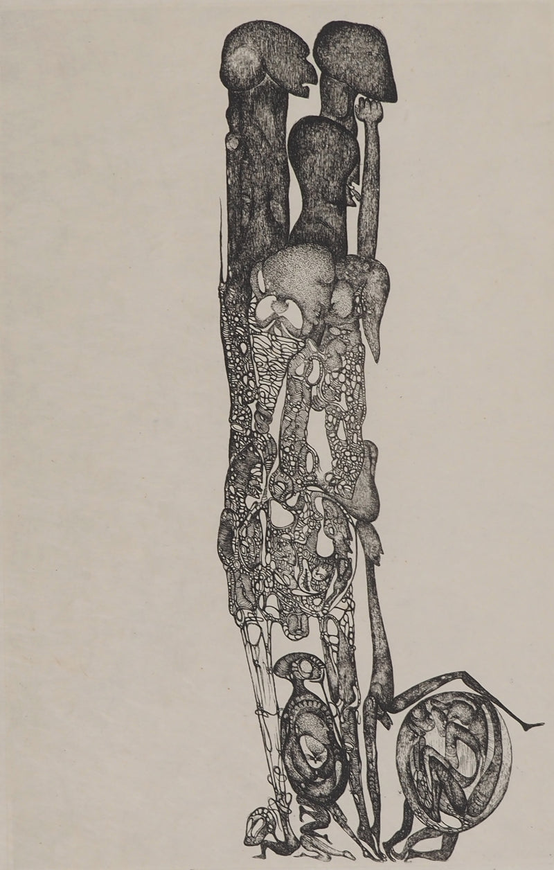 Fred DEUX : Parade interne, Gravure originale (photo de détail 3) - Crédit photo : Galerie Art.Paris
