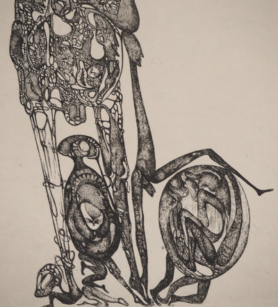 Fred DEUX : Parade interne, Gravure originale (photo de détail 5) - Crédit photo : Galerie Art.Paris