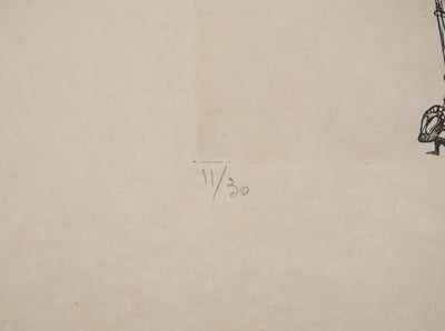 Fred DEUX : Parade interne, Gravure originale (photo de détail 6) - Crédit photo : Galerie Art.Paris
