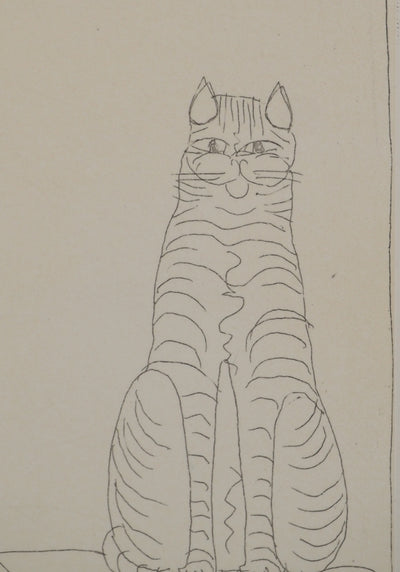 François-Xavier LALANNE : Le chat et la souris, Gravure originale (photo de détail 4) - Crédit photo : Galerie Art.Paris