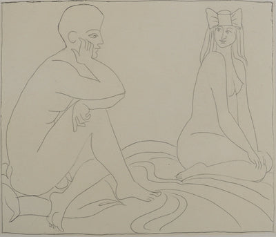 François-Xavier LALANNE : La jeune fille au ruban, Gravure originale (photo de détail 3) - Crédit photo : Galerie Art.Paris