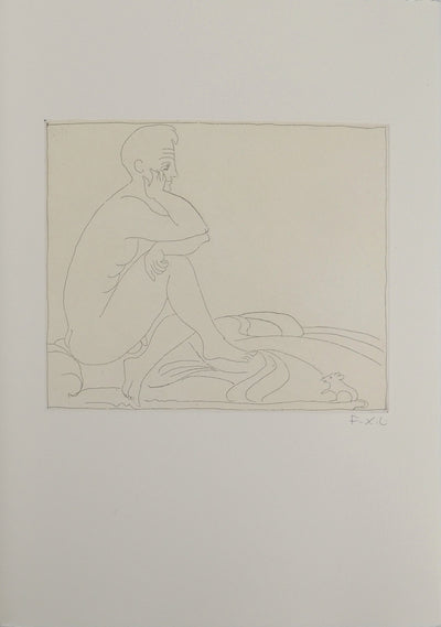 François-Xavier LALANNE : La solitude, Gravure originale (vue générale) - Crédit photo : Galerie Art.Paris