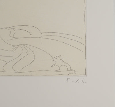 François-Xavier LALANNE : La solitude, Gravure originale (photo de détail 2) - Crédit photo : Galerie Art.Paris