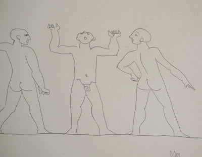 François-Xavier LALANNE : L'appel à l'aide, Gravure originale (photo de détail 5) - Crédit photo : Galerie Art.Paris